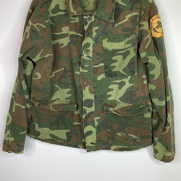 Vintage Kmart Camo Long Sleeve Button Up Field Shirt Size XL - Picture 3 of 10